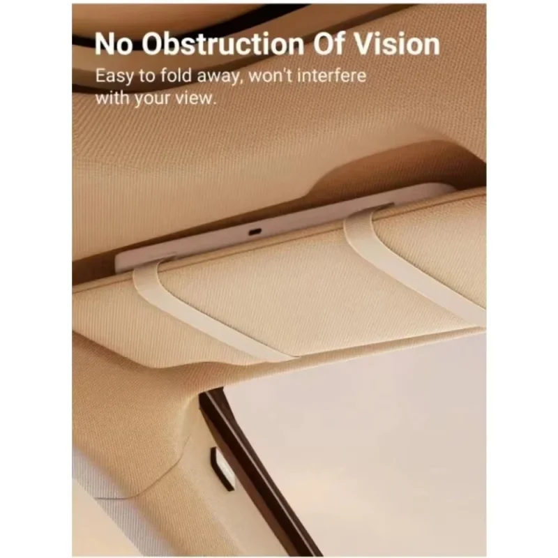 Car Sun Visor LED Makeup Mirror – Adjustable Brightness, Rechargeable, HD Clarity - Image 4