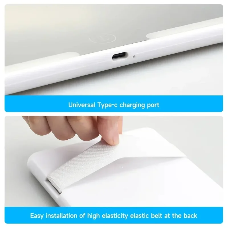 Car Sun Visor LED Makeup Mirror – Adjustable Brightness, Rechargeable, HD Clarity - Image 5