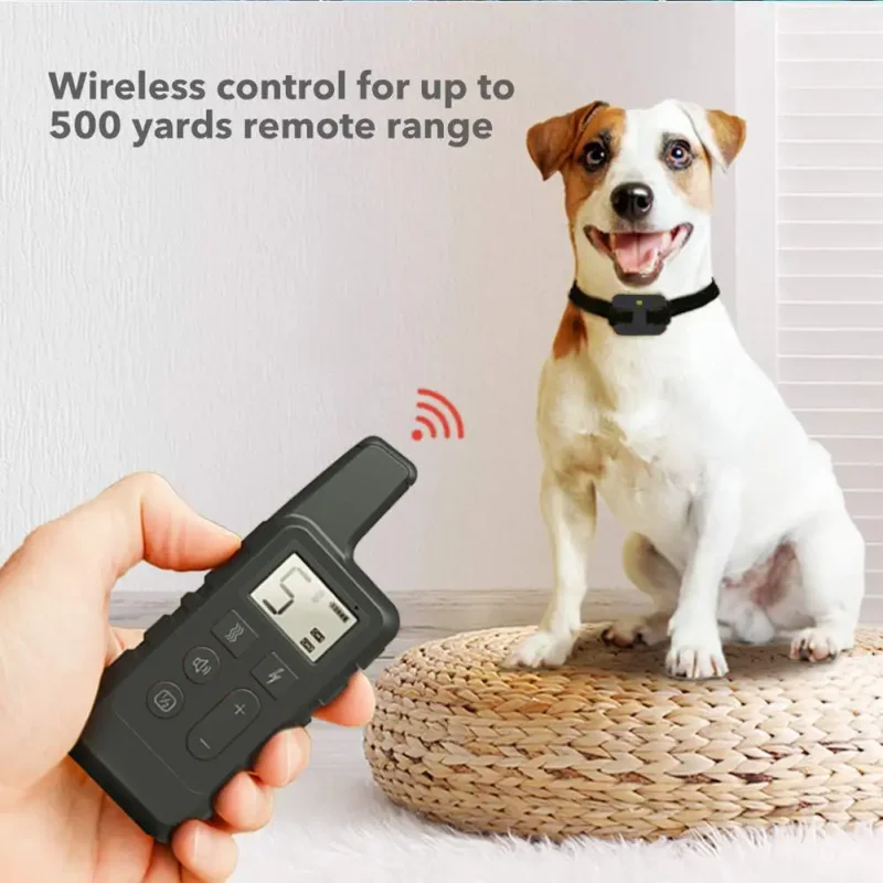 Dog Training Collar Rechargeable Remote Control Electric Pet Shock Vibration Anti Barking Collar - Image 6