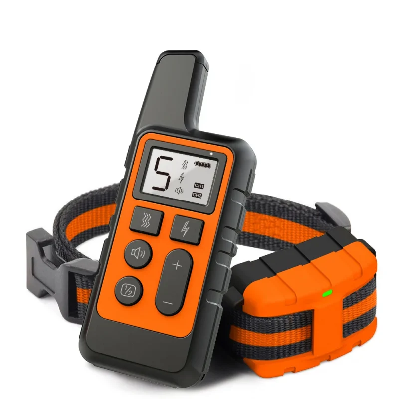 Dog Training Collar Rechargeable Remote Control Electric Pet Shock Vibration Anti Barking Collar
