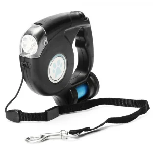 Retractable Dog Leash With LED Flashlight