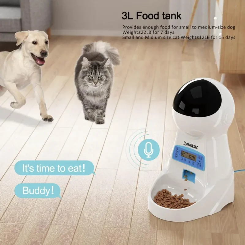 Pet Feeder 3L Automatic - Voice Activated - Image 6