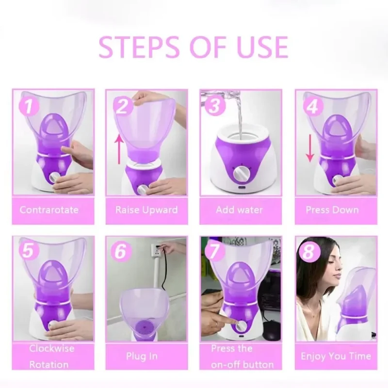 Deep Cleaning Facial Steamer - Home Skincare Tool - Image 5