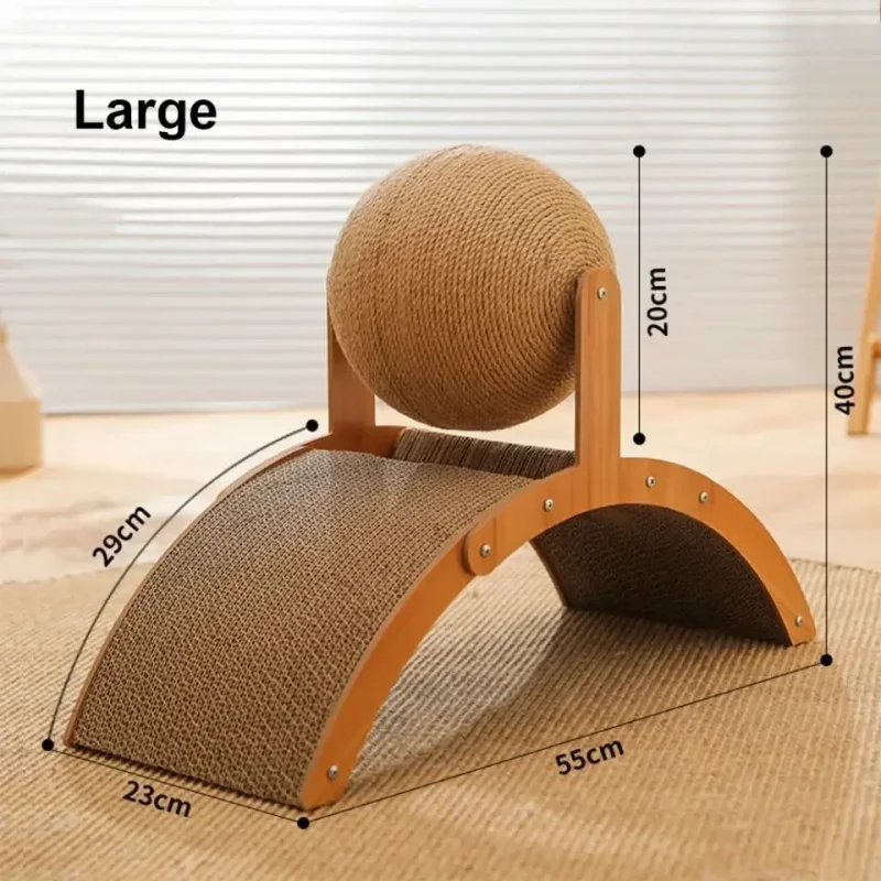 Cat Scratch Ramp - Sisal Scratch Board - Image 5
